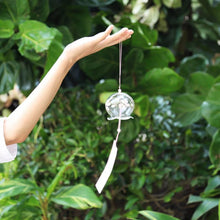 Load image into Gallery viewer, Japan Style Hand-paint Sakura Glass Wind Chimes Creative Gifts Painted Window &amp; Door Hanging Bells Decorations Hanging Wind Chime Pendant Label Chimes Wind Bells Gift For Mom Home
