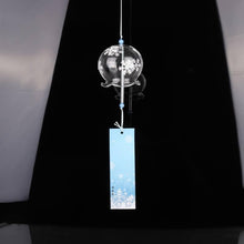 Load image into Gallery viewer, Japan Style Hand-paint Sakura Glass Wind Chimes Creative Gifts Painted Window &amp; Door Hanging Bells Decorations Hanging Wind Chime Pendant Label Chimes Wind Bells Gift For Mom Home
