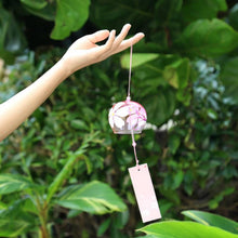 Load image into Gallery viewer, Japan Style Hand-paint Sakura Glass Wind Chimes Creative Gifts Painted Window &amp; Door Hanging Bells Decorations Hanging Wind Chime Pendant Label Chimes Wind Bells Gift For Mom Home
