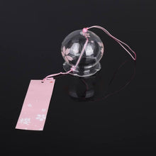Load image into Gallery viewer, Japan Style Hand-paint Sakura Glass Wind Chimes Creative Gifts Painted Window &amp; Door Hanging Bells Decorations Hanging Wind Chime Pendant Label Chimes Wind Bells Gift For Mom Home
