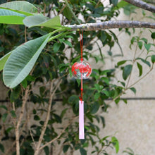Load image into Gallery viewer, Japan Style Hand-paint Sakura Glass Wind Chimes Creative Gifts Painted Window &amp; Door Hanging Bells Decorations Hanging Wind Chime Pendant Label Chimes Wind Bells Gift For Mom Home
