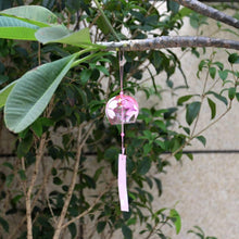 Load image into Gallery viewer, Japan Style Hand-paint Sakura Glass Wind Chimes Creative Gifts Painted Window &amp; Door Hanging Bells Decorations Hanging Wind Chime Pendant Label Chimes Wind Bells Gift For Mom Home
