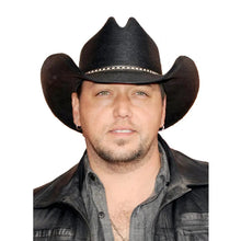 Load image into Gallery viewer, Resistol Jason Aldean Asphalt Cowboy - Mexican Palm Straw Cowboy Hat
