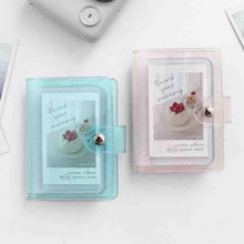 Load image into Gallery viewer, Jelly Color Photo Album for Mini Card Photo Sticker Album Mini Photo Album Transparent Glitter Card Holder Gifts For Valentine Gifts for Friends
