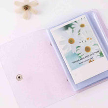 Load image into Gallery viewer, Jelly Color Photo Album for Mini Card Photo Sticker Album Mini Photo Album Transparent Glitter Card Holder Gifts For Valentine Gifts for Friends
