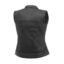 Load image into Gallery viewer, Jessica Perforated Women's Motorcycle Leather Vest
