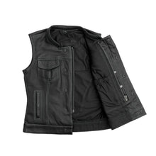 Load image into Gallery viewer, Jessica Perforated Women's Motorcycle Leather Vest
