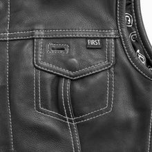Load image into Gallery viewer, Jessica Women's Motorcycle Leather Vest - White - Limited Edition
