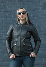 Load image into Gallery viewer, Jewel - Women's Motorcycle Leather Jacket
