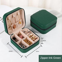 Load image into Gallery viewer, Jewelry Organizer Display Travel PU Leather Jewelry Case Boxes Travel Portable Jewelry Box Storage Organizer Earring Holder Gift Jewellery Box Organizer Small Portable PU Leather Travel Jewelry Storage Case for Rings Earrings Necklace
