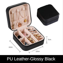 Load image into Gallery viewer, Jewelry Organizer Display Travel PU Leather Jewelry Case Boxes Travel Portable Jewelry Box Storage Organizer Earring Holder Gift Jewellery Box Organizer Small Portable PU Leather Travel Jewelry Storage Case for Rings Earrings Necklace
