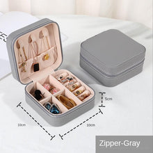 Load image into Gallery viewer, Jewelry Organizer Display Travel PU Leather Jewelry Case Boxes Travel Portable Jewelry Box Storage Organizer Earring Holder Gift Jewellery Box Organizer Small Portable PU Leather Travel Jewelry Storage Case for Rings Earrings Necklace
