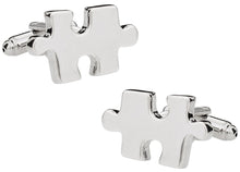 Load image into Gallery viewer, Jigsaw Puzzle Cufflinks (Autism Awareness Month)
