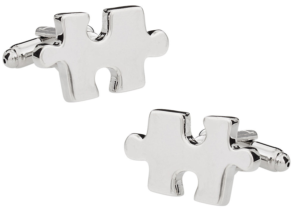 Jigsaw Puzzle Cufflinks (Autism Awareness Month)