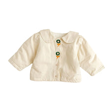 Load image into Gallery viewer, Embroidered Doll Collar Thick Jacket for Girls 1-3Y - # BAAA61110005

