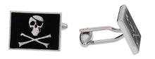 Load image into Gallery viewer, Jolly Rodger Flag Skull Cufflinks
