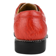 Load image into Gallery viewer, Jostin Genuine Leather Lizard Print Oxford Style Dress Shoes For Men
