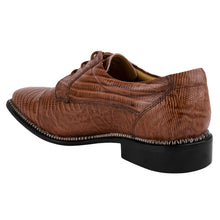 Load image into Gallery viewer, Jostin Genuine Leather Lizard Print Oxford Style Dress Shoes For Men
