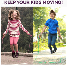 Load image into Gallery viewer, Jump Rope For Kids Girls Boys Adjustable Soft Skipping Rope With Skin-Friendly Foam Handles Soft Skipping Rope With Skin-Friendly Foam Handles For Kids Boys Girls Children Outdoor Fun Activity
