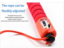 Load image into Gallery viewer, Jump Rope Skipping Electronic Counter Adjustable Fast Speed Counting Skipping Rope Wire Gym Workout Professional Sponge Jump Rope With Electronic Counter Soft Adjustable Fast Speed Counting Skipping Rope
