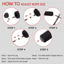 Load image into Gallery viewer, Jump Rope Speed Jumping Steel Wire Double  Skipping Workout Fitness Training Adjustable Length Ropeless Skipping Rope Weighted Jump Rope Tangle-Free Rapid Speed Cordless Jump Rope Fits Any Skill Level Best For Fitness Indoor Ourdoor
