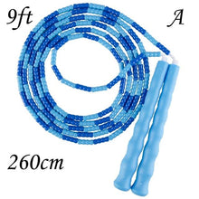 Load image into Gallery viewer, Jump Skipping Rope Beginner Soft Beaded Adjustable Tangles Free Fitness Skipping Rope For Men Women Kids Soft Beaded Skipping Rope Keeping Fit For Training Workout And Weight Loss
