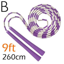 Load image into Gallery viewer, Jump Skipping Rope Beginner Soft Beaded Adjustable Tangles Free Fitness Skipping Rope For Men Women Kids Soft Beaded Skipping Rope Keeping Fit For Training Workout And Weight Loss
