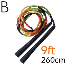 Load image into Gallery viewer, Jump Skipping Rope Beginner Soft Beaded Adjustable Tangles Free Fitness Skipping Rope For Men Women Kids Soft Beaded Skipping Rope Keeping Fit For Training Workout And Weight Loss
