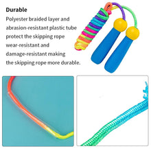 Load image into Gallery viewer, Jumping Wooden Handle Ergonomic School Adjustable Length Portable Training Skipping Rope Indoor Outdoor Wooden Handle Jumping Ropes Adjustable Skipping Rope For Boys And Girls Fitness Exercise Outdoor Activity 2.4m

