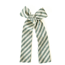 Load image into Gallery viewer, Juniper Stripe Lady Hair Bow
