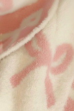 Load image into Gallery viewer, SC - ETA 3/2 - Pink and Cream Bow Luxury Blanket
