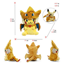 Load image into Gallery viewer, 24 Pcs Pokemon Pikachu Cosplay Toys Charizard Snorlax Garchomp Tyranitar Hydreigon Anime Stuffed Plush Cartoon Peluche Dolls - # BOT&amp;G512610001
