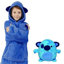 Load image into Gallery viewer, Children's Wearable Blanket Hoodie
