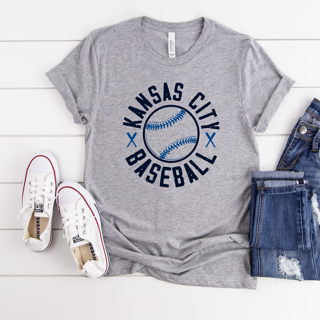 Kansas City Retro Baseball Tee OR Sweatshirt