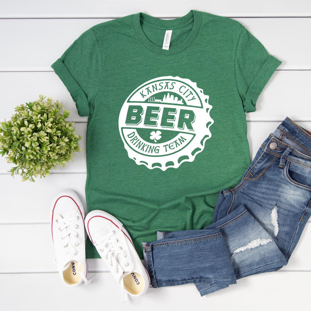 Kansas City Beer Drinking Team Tee or Sweatshirt