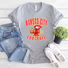 Load image into Gallery viewer, Kansas City Football Watercolor Bow Tee OR Sweatshirt
