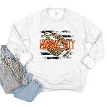 Load image into Gallery viewer, Kansas City Grunge Football Crew or Hoodie Sweatshirt
