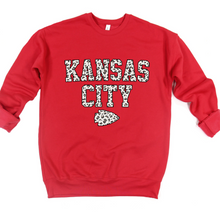 Load image into Gallery viewer, Kansas City Leopard Arrowhead Tee OR Sweatshirt
