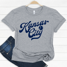 Load image into Gallery viewer, Kansas City Navy Script Tee OR Sweatshirt
