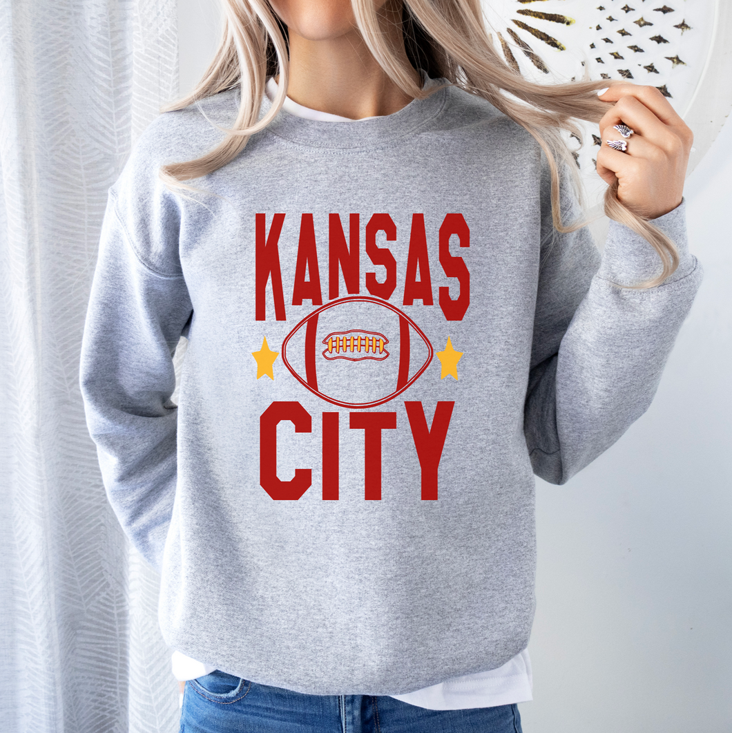 Kansas City Tall Football Tee OR Sweatshirt