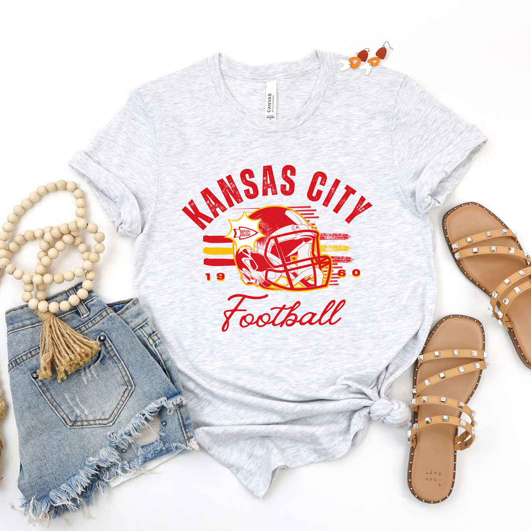 Kansas City Vintage Helmet Tee or Sweatshirt