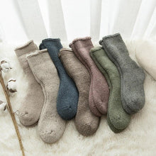 Load image into Gallery viewer, Kawaii Cute Socks Thicker Solid Socks Merino Wool Rabbit Socks Against Cold Snow Winter Warm Funny Happy Unisex Thick Warm Socks For Men And Women
