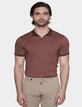 Load image into Gallery viewer, The Mercerized Cotton Polo (Brick)
