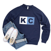 Load image into Gallery viewer, KC Bar Navy Tee OR Sweatshirt
