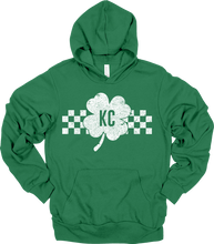 Load image into Gallery viewer, KC Checker Shamrock Tee or Sweatshirt
