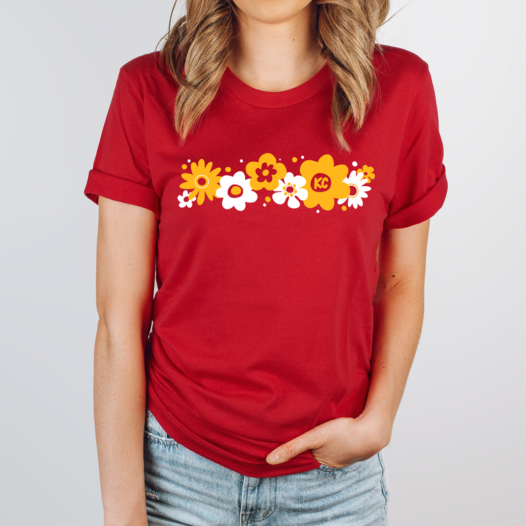 KC Floral Line Tee OR Sweatshirt