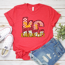 Load image into Gallery viewer, kc Kansas City Checker Tee OR Sweatshirt
