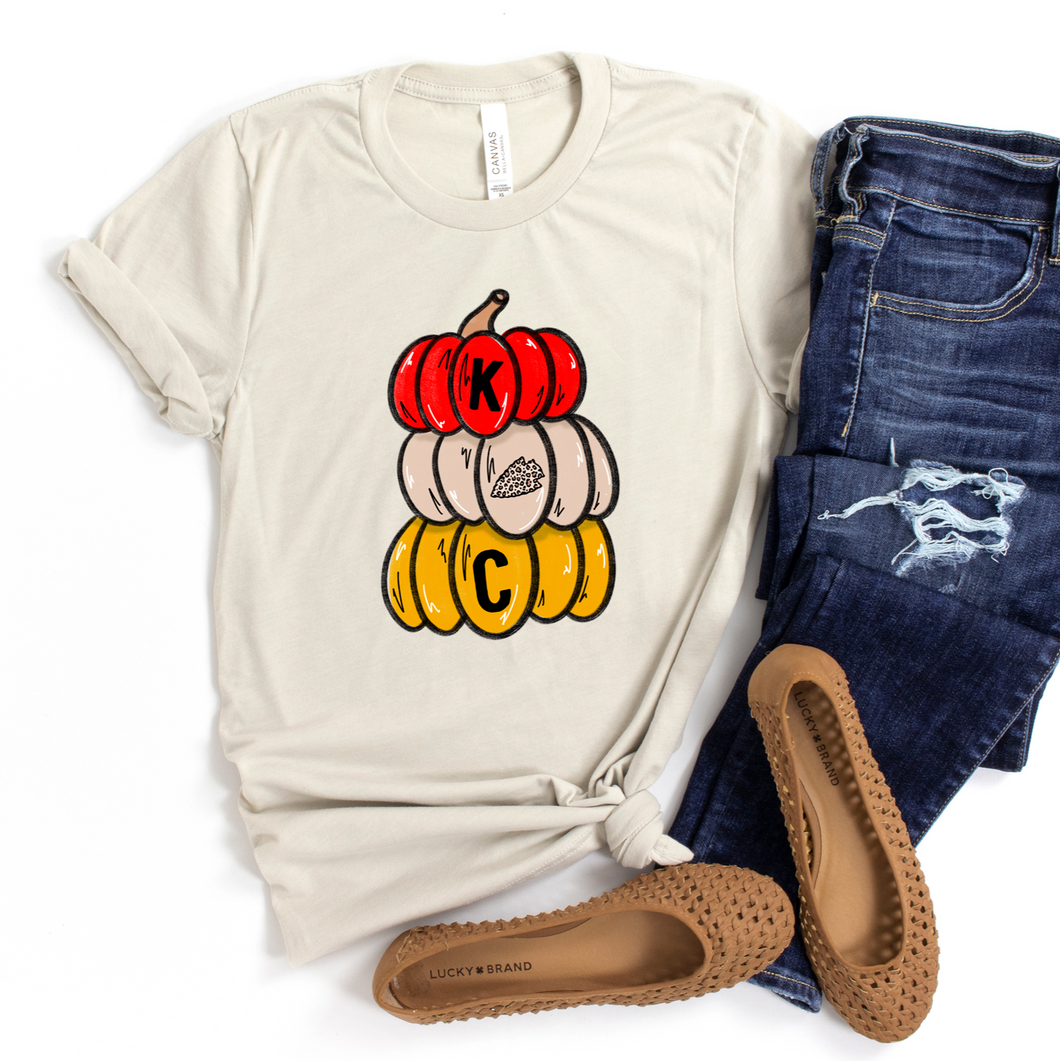 KC Stacked Pumpkins Tee OR Sweatshirt