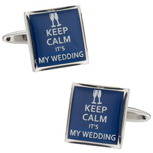 Load image into Gallery viewer, Keep Calm Wedding Cufflinks
