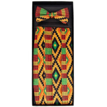 Load image into Gallery viewer, Vittorio Farina Kente Cummerbund and Bow Tie Set
